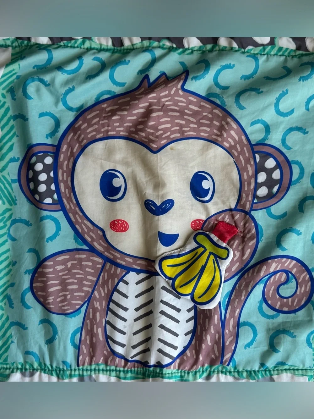 Infantino Large Tummy Time Sensory Mat Jungle Safari Baby Activity Play Blanket